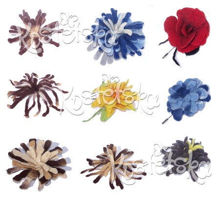 Квіти з вовни